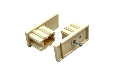 Einddoppen zijgeleider rolluiken crème ral 9001 