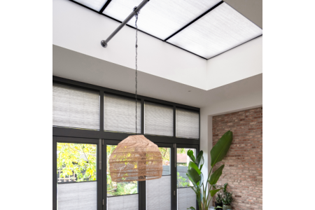 Plisségordijnen voor lichtkoepels