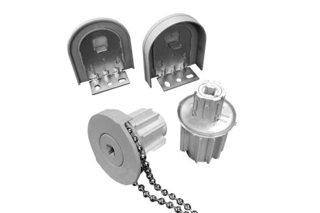 Rolgordijn bediening 35 mm grijs - incl. ketting metaal 100 cm