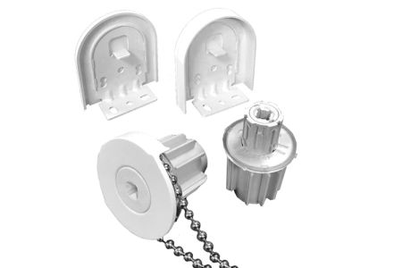 Rolgordijn bediening 35 mm wit - incl ketting 100 cm