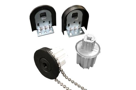 Rolgordijn bediening 35 mm zwart - incl ketting metaal 100 cm